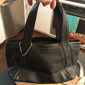 Vintage Coach all leather hand bag